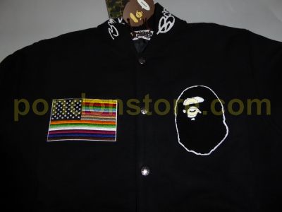 Bape x discount futura varsity jacket