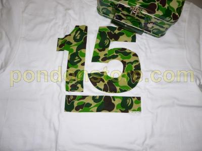 A BATHING APE : bape 15th Anniversary camo green lunch box tee
