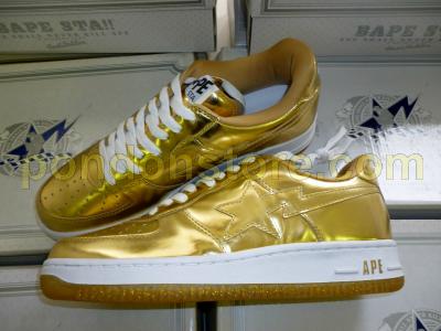 gold bapesta