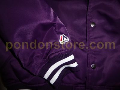 Bape majestic sales satin varsity jacket