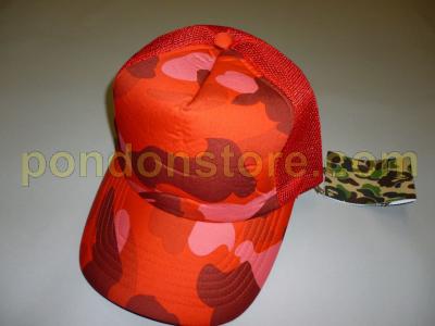 A BATHING APE : bape color camo red cap 