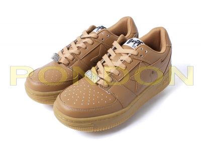 A BATHING APE : bapesta low beige [Pondon Store]