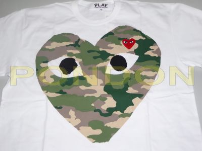 comme des garcons camo tee