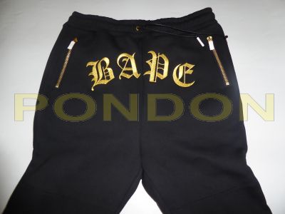 a bathing ape joggers