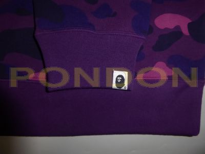 Bape color camo 2025 college pullover hoodie purpl