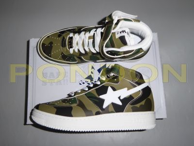 A BATHING APE : 1st camo bapesta mid green [Pondon Store]