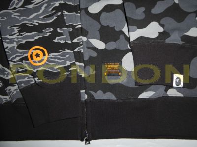 A BATHING APE bape x undefeated tiger shark half full zip hoody Pondon Store