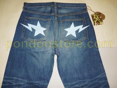 bape star jeans