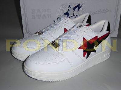 bapesta low white