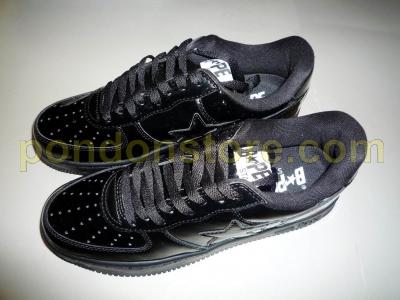 a bathing ape bapesta patent black