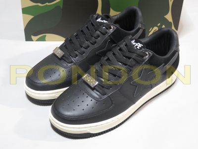 A BATHING APE : 21 S/S bapesta low black #1 [Pondon Store]
