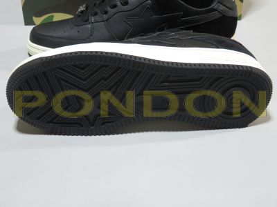 A BATHING APE : 21 S/S bapesta low black #1 [Pondon Store]