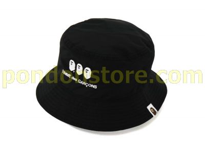COMME des GARÇONS バケットハット A BATHING APE A BATHING APE : comme des garcons x bape bucket hat [Pondon