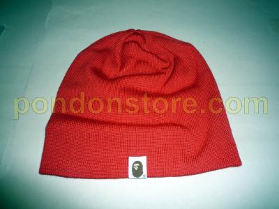 BAPE knit cap star red beanie [Pondon 