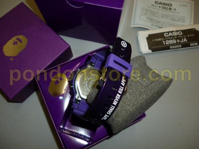 A BATHING APE : G-SHOCK x bape dw6900 purple watch casio [Pondon