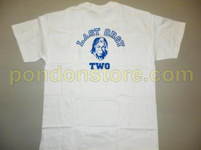 A BATHING APE : bape NOWHERE back LAST ORGY TWO white tee A BATHING APE : bape NOWHERE back LAST ORGY TWO white tee