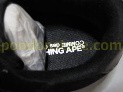 A BATHING APE : comme des garcons osaka x bape bapesta black