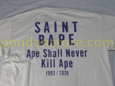 A BATHING APE : A BATHING APE x SAINT Mxxxxxx skull tee A BATHING APE : A BATHING APE x SAINT Mxxxxxx skull tee