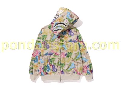 Bape hoodie multi camo clearance