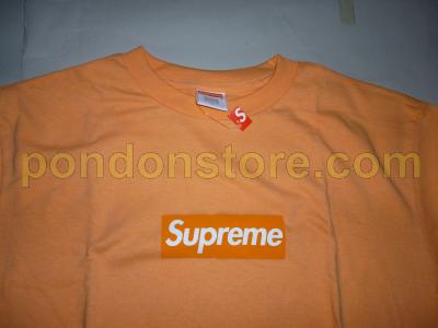 orange box logo tee