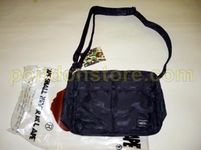 bape shoulder bag black