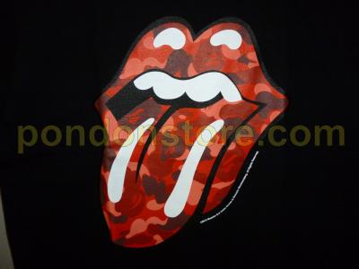 A BATHING APE : bape x ROLLING STONES black tee [Pondon Store]