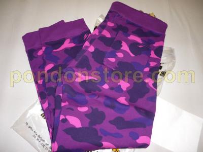 purple bape joggers