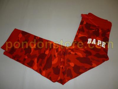 bape sweatpants red