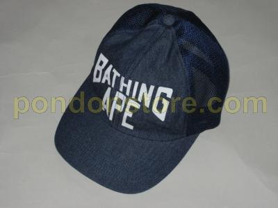 bape indigo denim NY baseball cap 