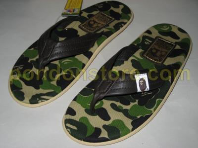 国産品 a slipper island グリーン サンダル ape bathing - サンダル