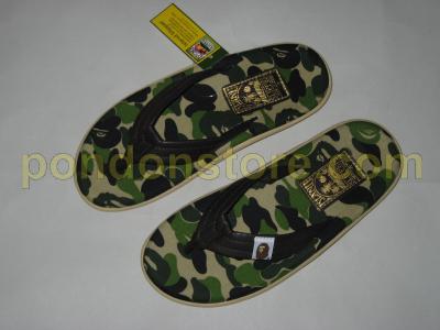 国産品 a slipper island グリーン サンダル ape bathing - サンダル