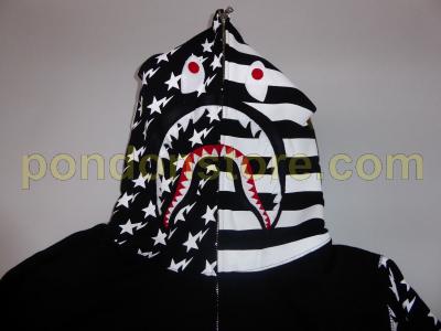 bape us shark hoodie