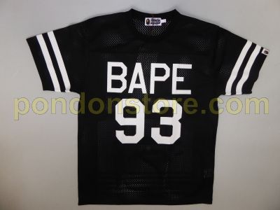 A BATHING APE bape 93 baseball shirt black Pondon Store