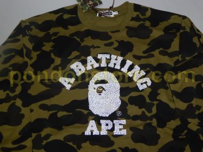 bape camo long sleeve shirt