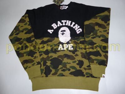 black bape jumper
