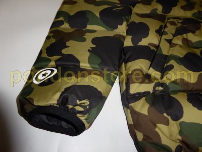 A BATHING APE : bape wind stopper 1st camo green shark down jacket